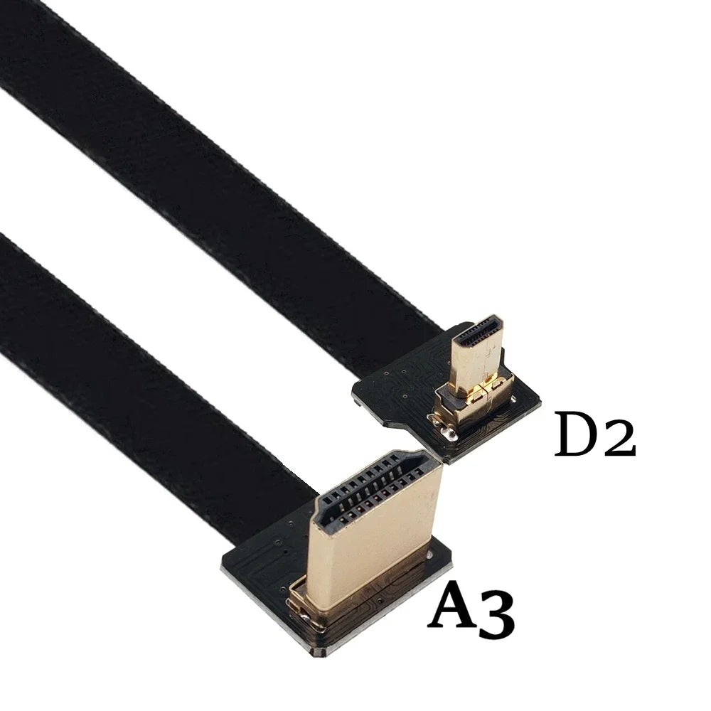 Camera 0.05M-1M FPC flexible cable drone aerial photo transmission FPV Micro HDMI to HDMI HD cable