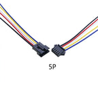YuXi 1/2/5 Pairs JST SM 2.54mm 2/3/4/5/6Pin Plug Male Female Connector 20cm Wire Cable for LED Light Strip