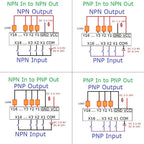 8CH Optocoupler Isolation MOSFET Output Module DIN Rail N/P Channel FET Non-contact PLC Switch Expansion Board
