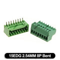 5Set 15EDG 2.54mm PCB Seal Screw Terminal Block 2 ~ 12 Pin KF15EDG Female Socket Pin Header Wire Connector +2.54 Male Plug 9P
