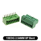 5Set 15EDG 2.54mm PCB Seal Screw Terminal Block 2 ~ 12 Pin KF15EDG Female Socket Pin Header Wire Connector +2.54 Male Plug 9P