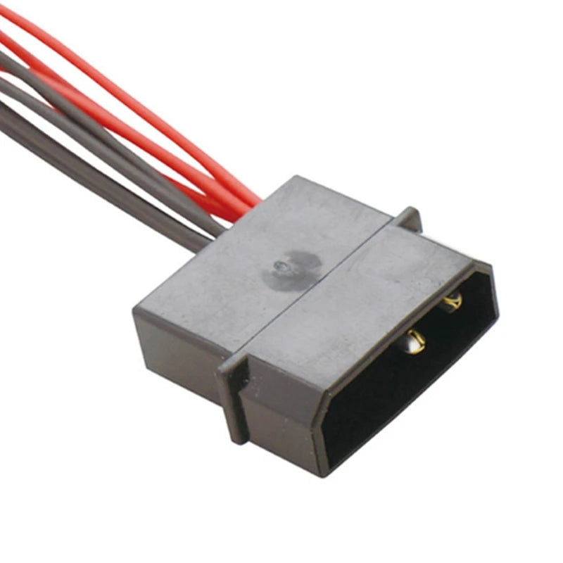 4pin Molex IDE D Port to 4 Pin Small CPU Fan Power Cable 1 to 3 4 Splitter