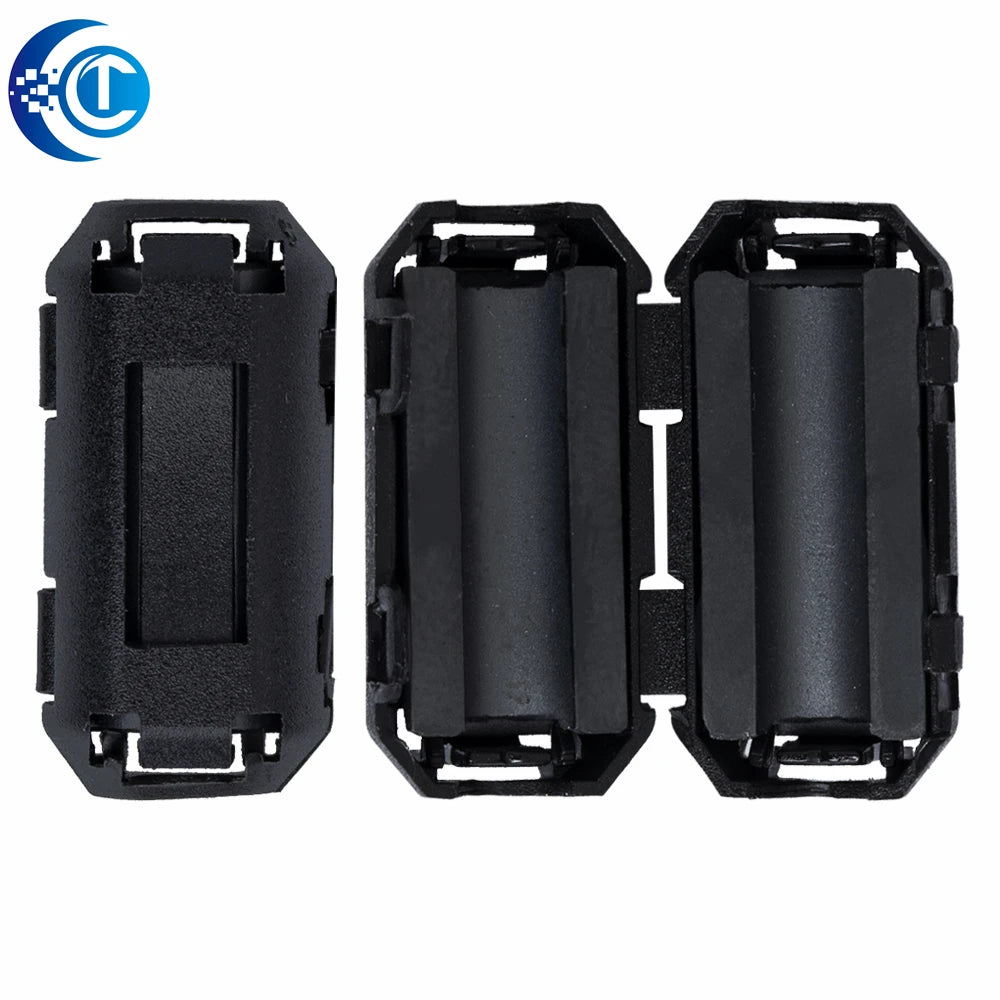 5mm Clip-On Ferrite Ring Core Noise Suppressor For EMI RFI Clip Cable Active Components Filters