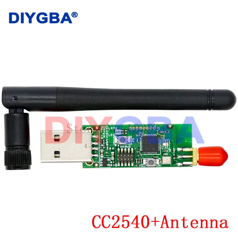 CC2531 CC2540 +Antenna BLE 4.0 Zigbee Sniffer Wireless Board Dongle Capture Module USB Programmer Downloader Cable Connector