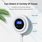 Gas  Sensor Digital Display Natural Gas Sniffer with Temperature Sensor Bluetooth-compatible for LPG Gas Biogas Methane