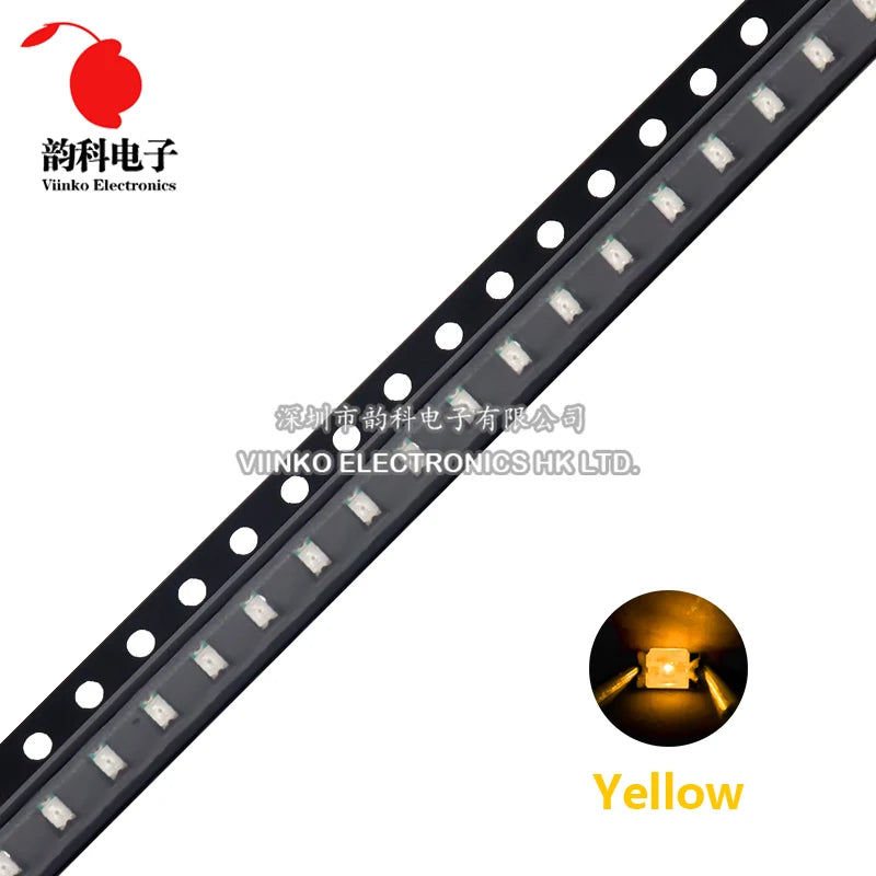 SAMIROB 100pcs/Lot 0805 SMD LED White Ice Blue Red Blue Yellow Green Orange Warm White Pink Purple RGB 2012 Light Emitting Diode