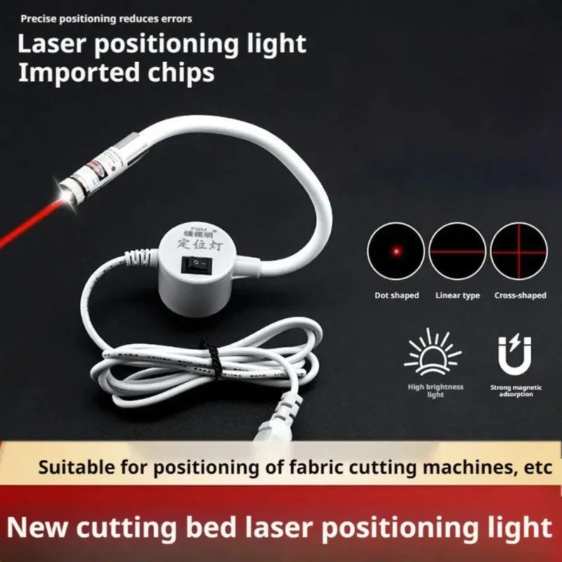 USB Red Laser Positioning Light Infrared Working Lamp Cutting with Magnetic Base DC5V Line/Cross/dot Sewing Machine Accessories