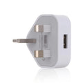 Office 1 Port USB 5V 1A 3 Pin Wall Charger UK Plug USB Charger Power Adapter