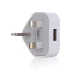 Office 1 Port USB 5V 1A 3 Pin Wall Charger UK Plug USB Charger Power Adapter