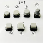 10 Sets Momentary Tactile Button 4PIN SMT/DIP 12X12mm H=9.8/9/16.8mm With Cap Tact Switch Push Button Switch Micro Key Button