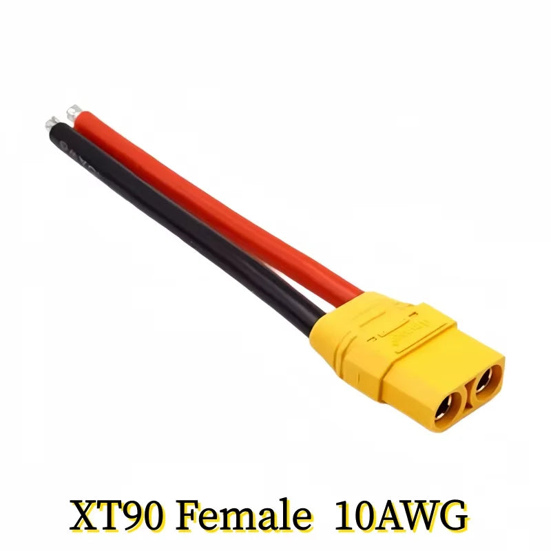 XT90 Male/Female Connection Cable XT90NE-M Fixed Plug Aviation Model Cable Electric Lithium Battery Model Accessories