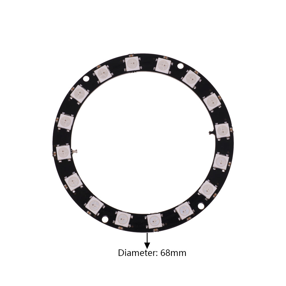 ESP8266 ESP-01 ESP-01S RGB LED Controller Module for Arduino IDE WS2812 WS2812B 16 Bits Light Ring Smart Electronic DIY