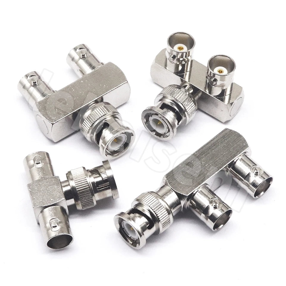 BNC-JKK BNC one male two All copper radio frequency coaxial monitoring adapter female two female one male three-way head