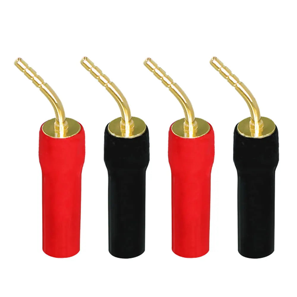 Musical Sound Banana Plugs for Speaker HI-FI Wire Audio Adapter Jack Amplifiers Connector for Speaker Stereo Cable