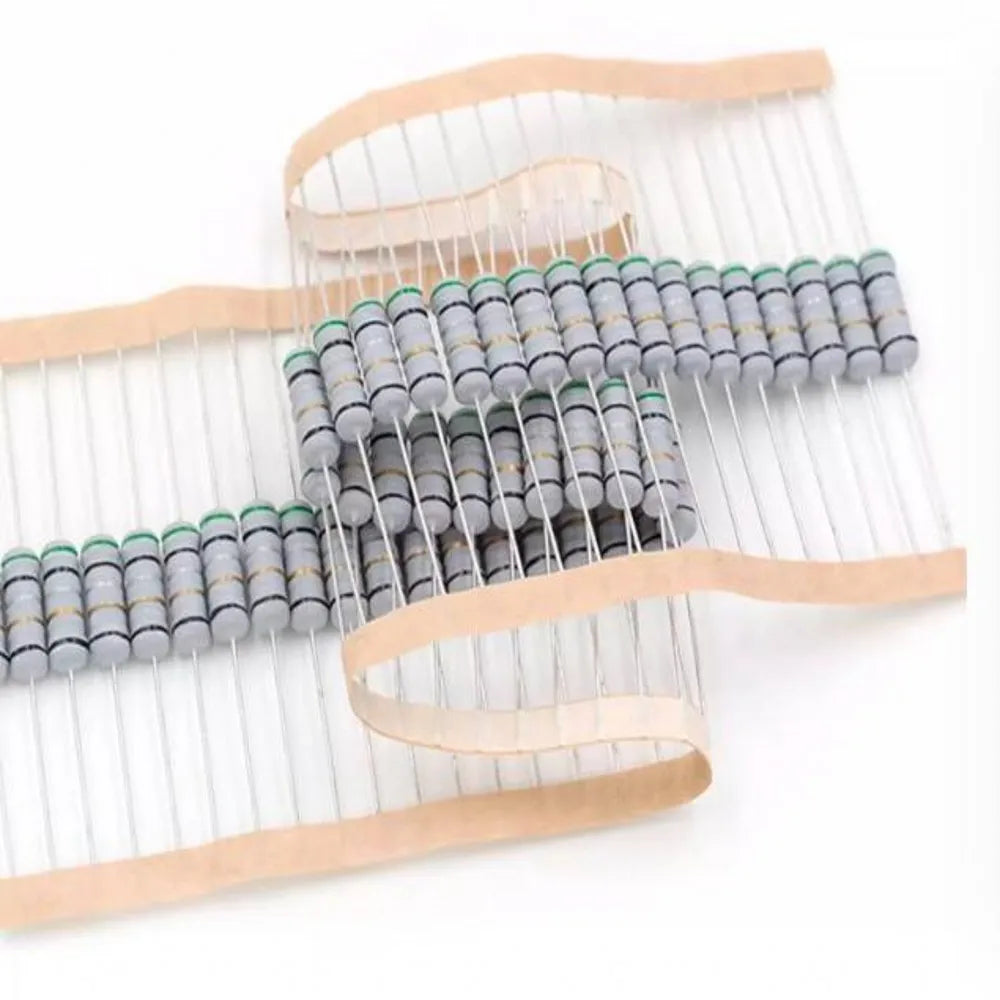 100pcs 1W 5% Wire Wound Resistor Fuse Winding Resistance 0.1R 0.33R 1R 2.2R 3R 4.7R 5.1R 6.8R 10R 22R 68R 100R 200R 510R 0.1 Ohm