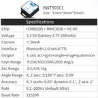 WitMotion WT901BLECL MPU9250 IMU BLE 5.0 Accelerometer Inclinometer, 3 Axis Acce+Gyroscope+Magnetometer BLE 50m for IOS/Android