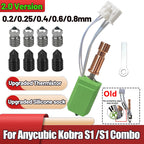0.25mm All Metal Hotend Upgraded For Kobra S1/S1 Combo New Thermistor and Heater For Kobra S1 Hardened Steel Bimetal Nozzles