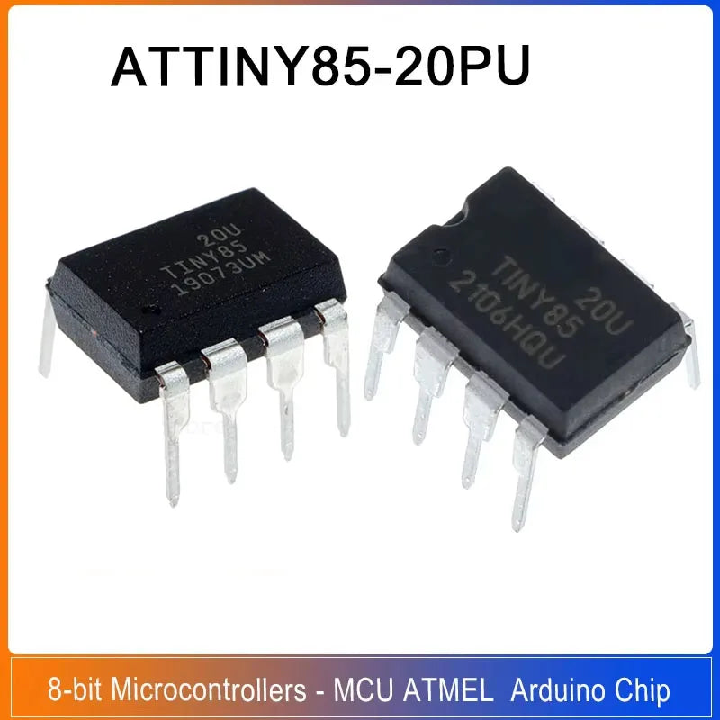 1/5/20PCS ATTINY85-20PU DIP-8 ATTINY85 DIP 8-bit AVR Microcontrollers - MCU ATMEL Processor Arduino Chip