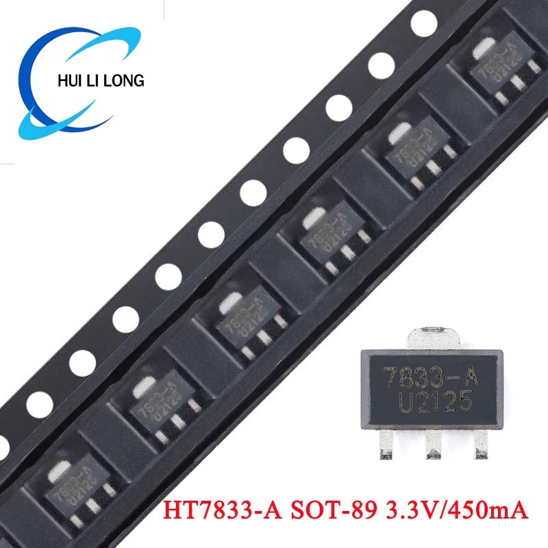 20pcs/10pcs HT7833 HT7833-A SOT-89 Output 3.3V/450mA Low Dropout Linear Regulator LDO Chip IC Integrated Circuit