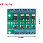 MOS FET F5305S 60N03 4 Channels Pulse Trigger Switch Controller PWM Input Steady For Motor LED 4 Way 4ch Diy Electronic Module