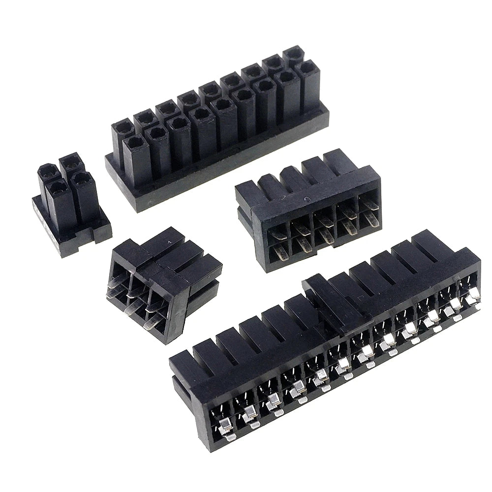 5/20 PCS 4.2 MM 4 6 8 10 18 20 24 PIN Socket Female Header Computer PCEI PCI-E GPU CPU EPS ATX PSC PCB Soder Power Connector