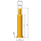 1Pcs Pogo Pin Connector Pogopin Battery Spring Loaded Contact SMD Needle PCB 1.8 2 3 4 5 6 7 8 9 10 12 mm
