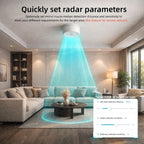Zigbee Smart Human Presence Sensor MmWave Radar Motion Detector Luminance Temperature Humidity For Zigbee2mqtt Smart Life TUYA
