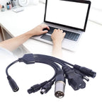 DC 5.5 × 2.1mm Female Conversion Cable DC to 3pin XLR/GX12 GX16 Aviation/Xiaomi Connector Car Battery Charger Adapter Cables