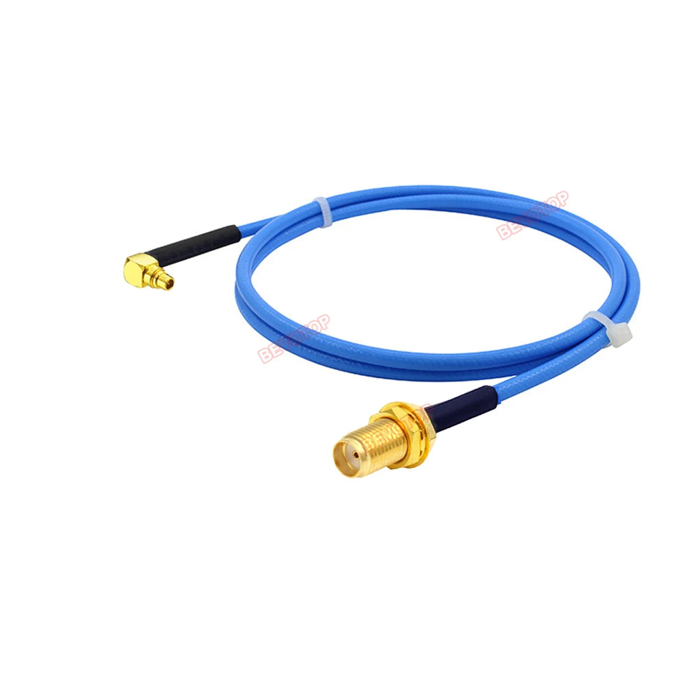1PCS SMA to MMCX RG405 Cable RP-SMA/ SMA Female to MMCX Male Straight/ Right Angle 90° Plug High Frequency RG-405 086 Jumper