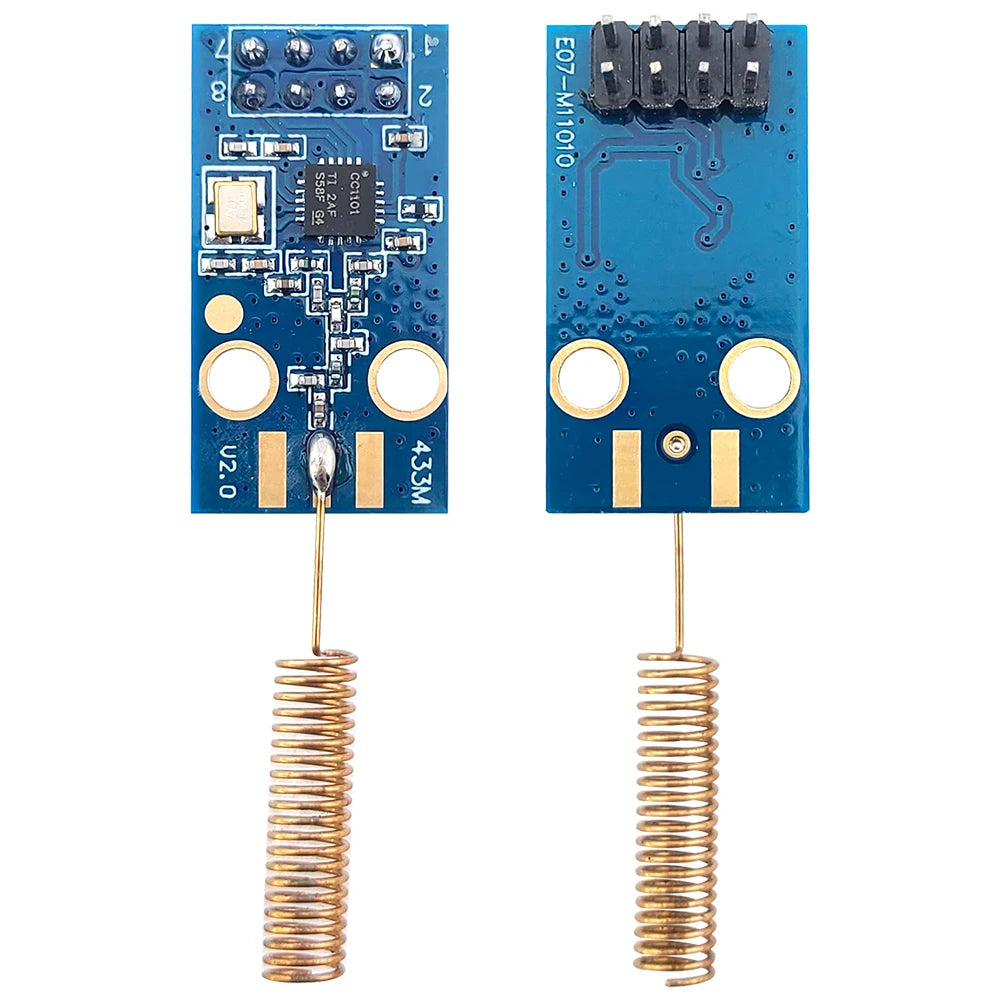 CC1101 Wireless Module 10Mbps Communication Rate 433M Data Transmission and Receiving Modules with SMA Antenna SPI Interface
