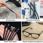5 Sizes 90mm/3.54inch Heat Shrink Tubing Kit 75 Pcs 4:1 Ratio Adhesive Lined Dual Wall Tube Marine Grade Heatshrink Wrap Tubes