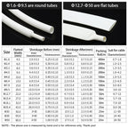 1/3/5/10M 3:1 White Dia 1.6mm - 39mm Heat Shrink Tube Adhesive Lined Polyolefin Thermal Cable Insulated Waterproof Sleeve White