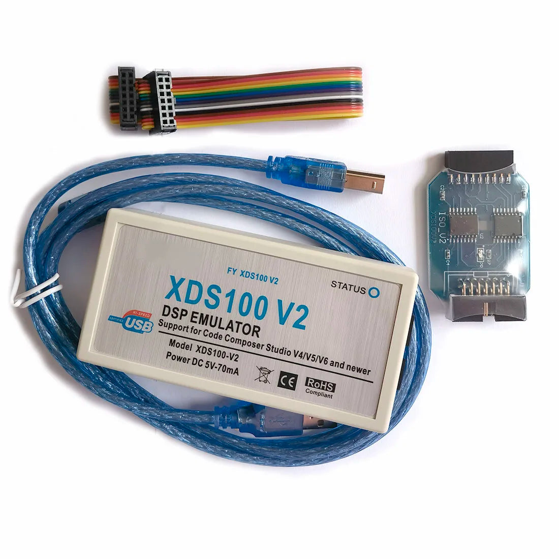 DSP Emulator XDS100-V2 JTAG Debugger Programmer with Isolation for TMS320 TI CCS ARM9 Cortex-A8