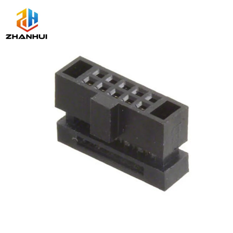5/10Pcs FC 1.27mm IDC Female Header - 6-50 Pin Socket for 0.635mm Pitch Flat Cable, No-Solder IDC Crimp Connector
