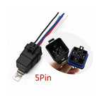 Automotive Relay Harness Kit 4-Pin SPST 40A 12V Sockets Switch Relays with 12&16 AWG Tinned Heavy-Duty Wires, 40 AMP for Car Tru