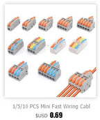 1PC 225 Series Fixed Modular Wire Connectors Compact Splicing Lighting Push-in Multi Link Terminal Block 1 In Multiple Out
