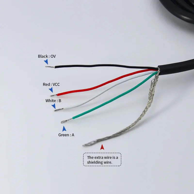 100/200/360/400/500/600P Photoelectric Incremental Rotary Encoder AB 2-phase NPN open collector output Optical rotary encoder