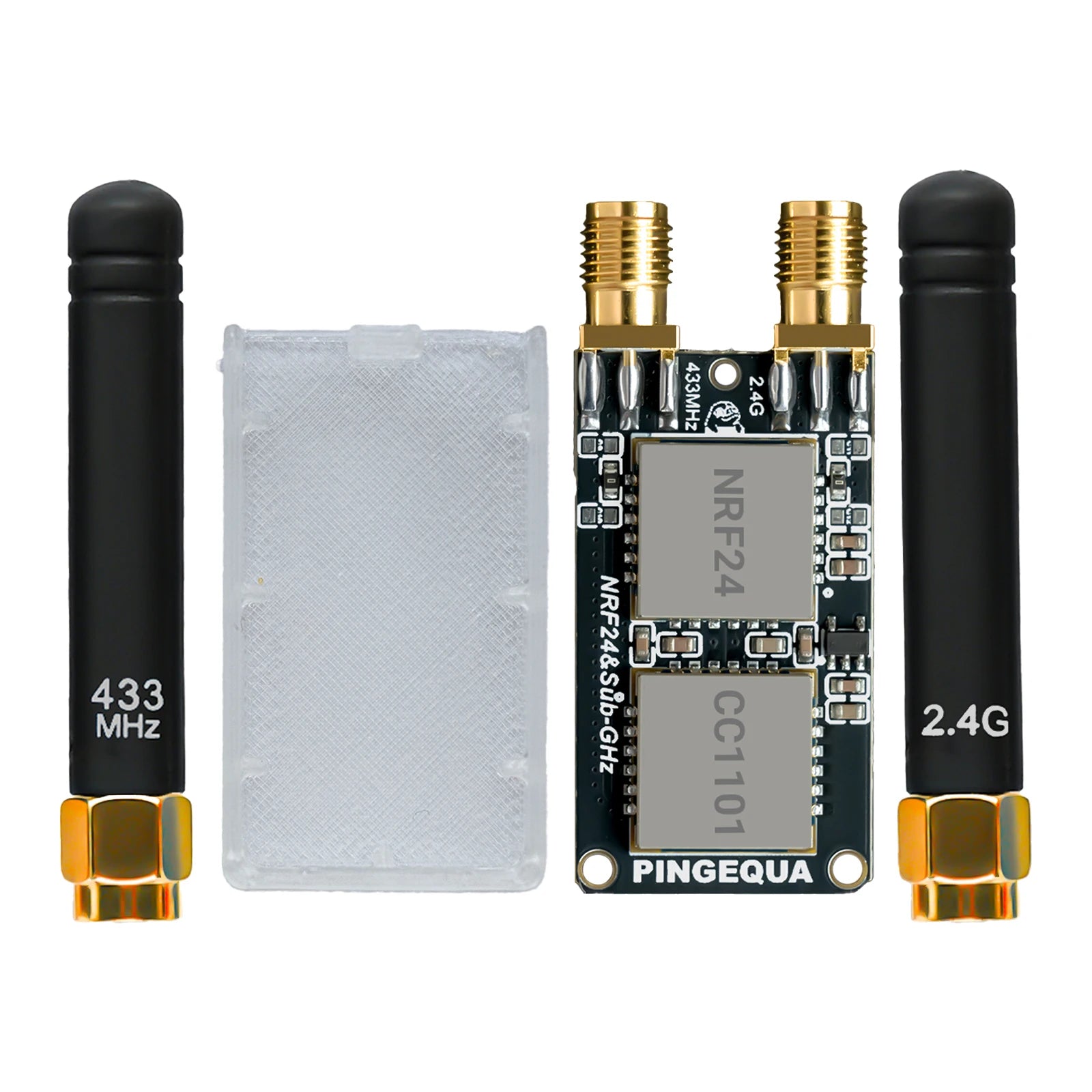 Flipper Zero NRF24 + CC1101 RF Devboard, PINGEQUA RF Lab App-Ready, 2.4GHz & 433MHz, High Performance, Auto-Switch