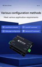 RS485/RS232/RS422 to Ethernet Serial Server Modbus Gateway POE Power Supply MQTT CDEBYTE NE2-D14PE Power and Signal Isolation