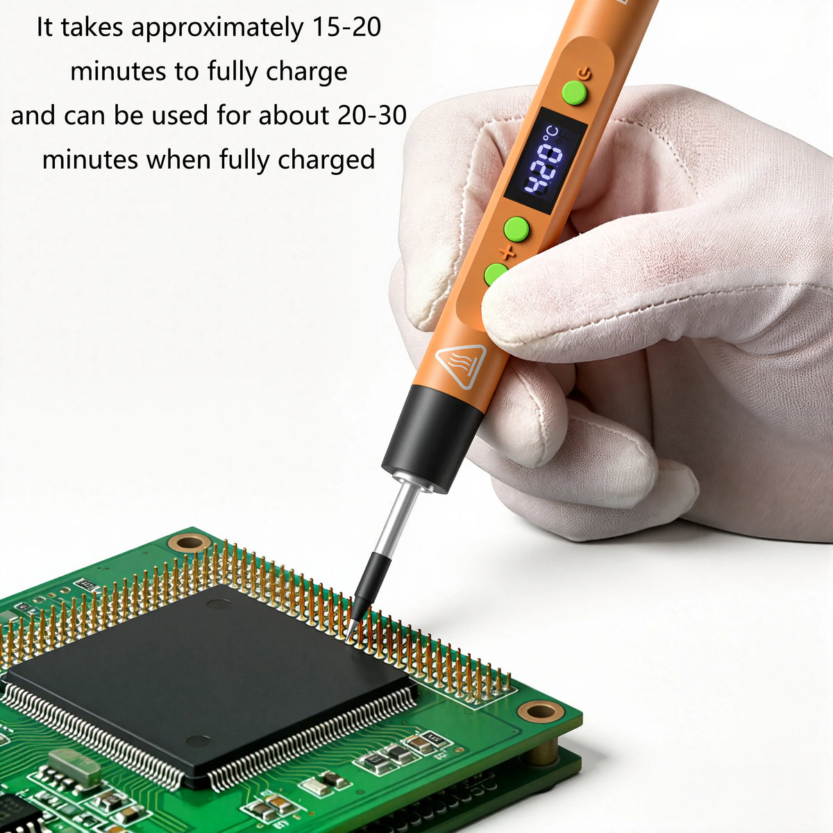 USB Constant Temperature Soldering Iron Welding Set 5V8W Adjustable Temperature Portable Digital Welding Pen Set 600hAn Battery