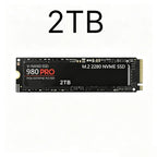 Original 980Pro PCIe Gen4 x4 NVMe M.2 1TB SSD, 3D TLC NAND, 7000MB/s Ultra‑Fast Read Storage Drive for PC and Gaming Laptops