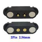 1sets 2A 2Pin DC Magnetic Pogo Pin Connector 2 Pin Pogopin Male Female Spring Loaded DC Power Socket Pitch 2.80mm
