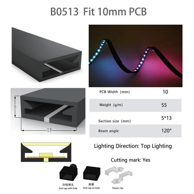 WS2812B WS2815 Neon Silica Gel Tube IP67 Waterproof Outdoor For WS2811 WS2813 SK6812 5050 Addressable RGB LED Strip