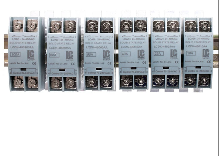 SSR Solid State Relay DIN Rail Relay With Heatsink 10A 25A 40A 60A 80A 100A 120A DC - AC DC - DC AC - AC Single Phase Control
