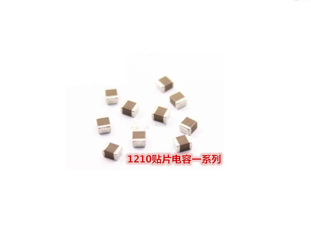 Surface mount capacitor 1210 332J 3.3NF 50V 100V 250V 5% NPO (COG) ceramic 2000PCS/disk