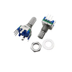 5Pcs/lot 20 Position 360 Degree Rotary Encoder EC11 Push Button 5 Pin Handle Long 15/20MM With A Built In Push Button Switch