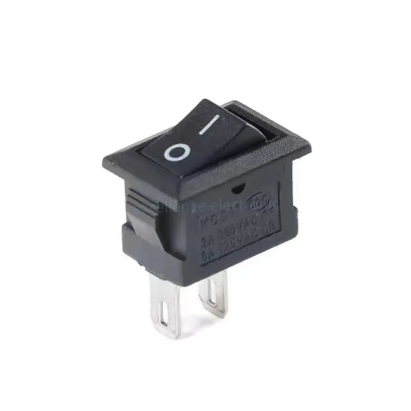 5/10PCS KCD11 Rocker Switch 10*15mm Mini Push Button Switch ON-OFF / ON-OFF-ON 2 Pins / 3 Pins 3A 250VAC / 6A 125VAC 10x15mm