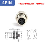 M8 A-Coded Sensor Connector – Panel Back Mount Waterproof Flange Socket & Plug, 3/4/5 Pin Male & Female Threaded Coupling