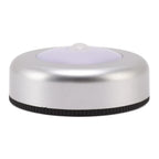 2 Pack Energy Saving Motion Sensor Night Light Battery Powered Small LED Induction Lamp White Light Round Sensing Lamp Drawer