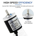 Cloweit 25mm Incremental Encoder 4mm Shaft Rotary  100 200 360 400 500 600 800 PPR 5-24VDC E6A2-CWZSE Automation Sensor Switches